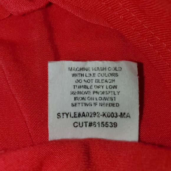 Kim & Cami Flowy Melon Tie Front Top - Picture 5 of 8